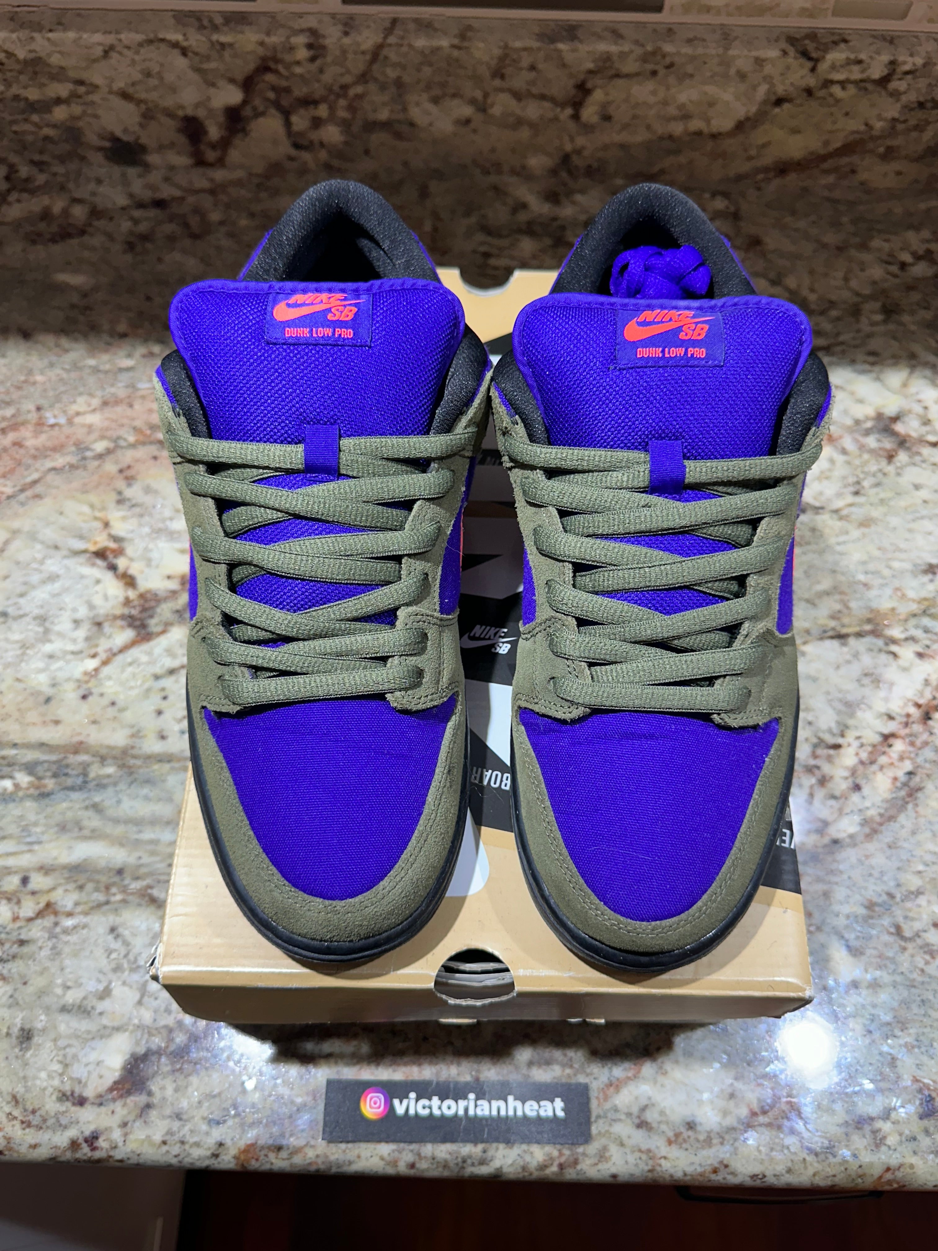 SIZE 10M - NIKE SB DUNK LOW “ATOMIC RED OLIVE”