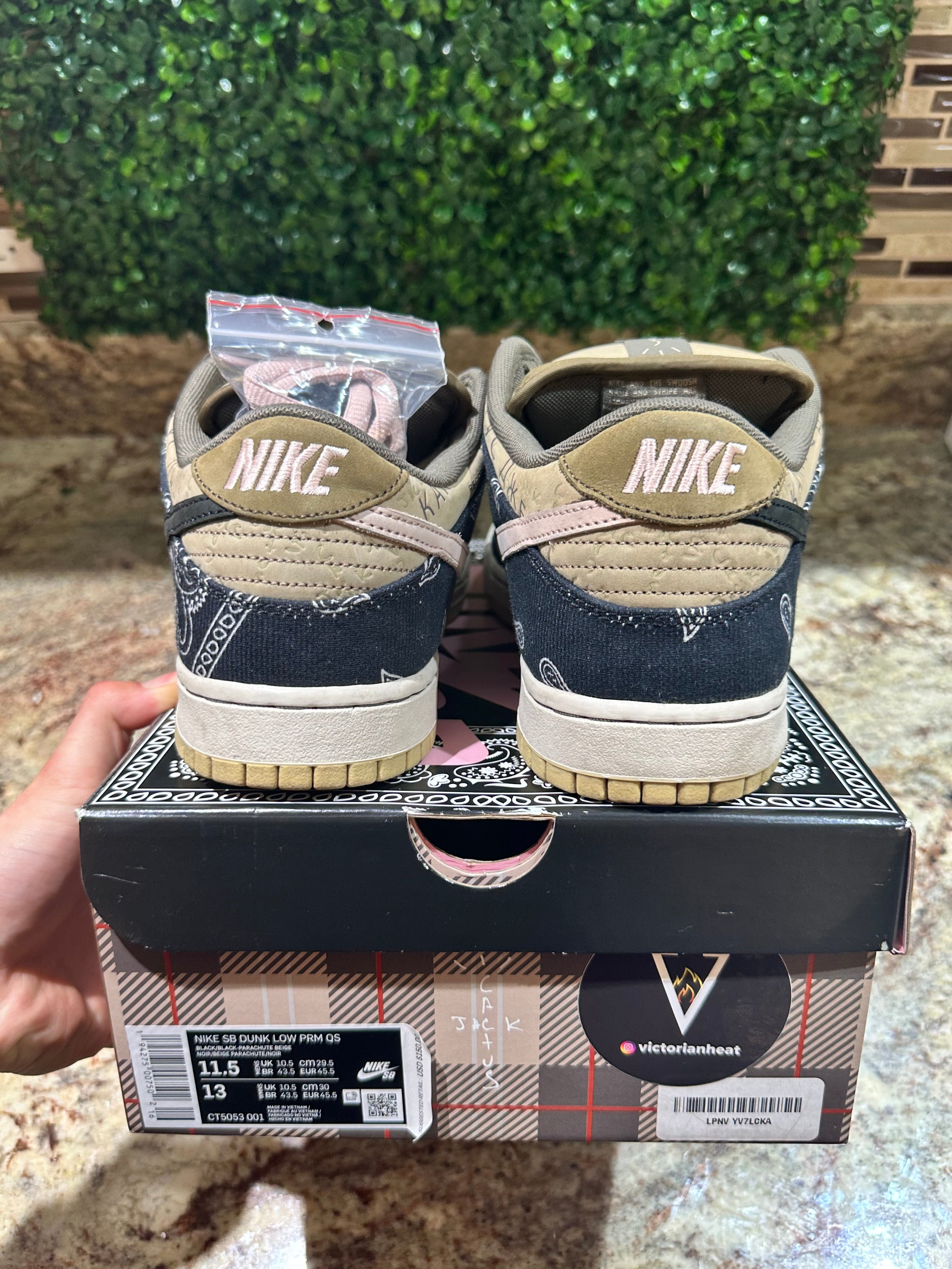 SIZE 11.5M - NIKE SB DUNK LOW “TRAVIS SCOTT” (SPECIAL BOX)